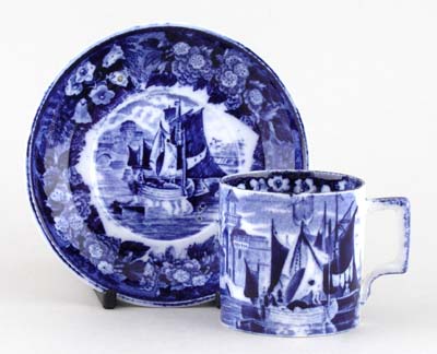 Coffee Can and Saucer c1920s